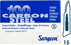 8235_CEPELKY SKALPELOVE SURGEON C. 15 STERILNI 100 KS